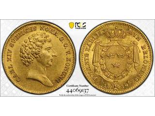 Sverige Karl XIV Johan (1818-1844) 1 dukat 1839, 01/0, PCGS MS62