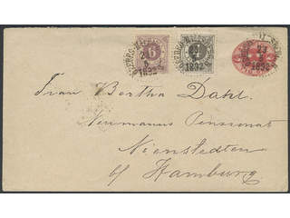 Sweden. Postal stationery, stamped envelope Facit Fk3, 42b, 44b , Stamped envelope 10 …