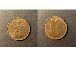 Irland 1 farthing 1928, AU/UNC