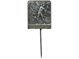 Olympic paraphernalia, Sweden. Pin in silver Olympic games Stockholm 1912.
