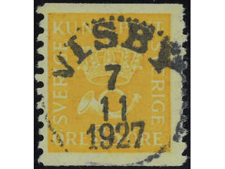Sweden. Facit 157 used , 35 öre yellow type II. EXCELLENT cancellation VISBY 7.11.1927. …
