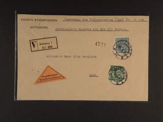 Sweden. Facit 167, 143A cover , 5+90 öre on insured cash on delivery cover sent from …