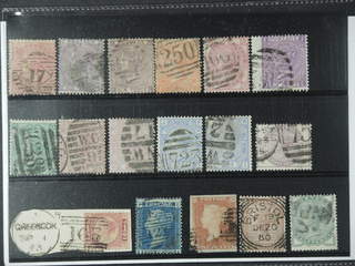 Britain. Used 1841-1883. All different, e.g. Mi 13z, 14, 20, 24, 28, 30, 33, 40, 47, 51. …