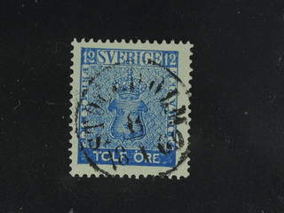 Sweden. Facit 9c3 used , 12 öre blue, perforation of 1865. EXCELLENT cancellation …