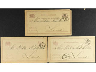 Sweden. Postal stationery, official postcard Facit TjbK6II , Postcard 6 öre issue 2, …