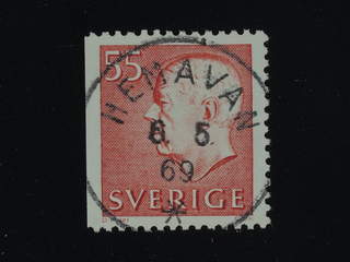 Sweden. Facit 433B used , 1969 Gustaf VI Adolf, type 3 55 öre red. EXCELLENT …