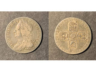Storbritannien George II (1727-1760) 6 pence 1757, F-VF