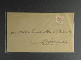 Sweden. Facit 46 cover , 20 öre on 2-fold cover sent from KALMAR 28.7.1888 to Kråksmåla. …