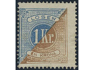 Sweden, Sverige, Sverige, Sverige. Postage due Facit L10c ★, 1 Kr blue/orange-brown, …