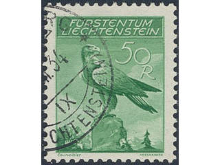 Liechtenstein. Michel 143–47 used , 1936 Birds SET (5). EUR 320