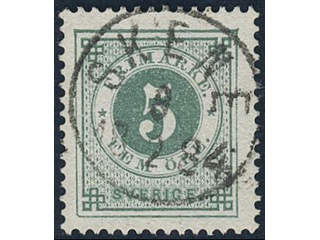 Sweden, Sverige, Sverige, Sverige. Facit 30g used, 5 öre dull green on white paper. …