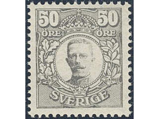 Sweden. Facit 91 ★★ , 50 öre grey. Very fine–superb. SEK 1500+