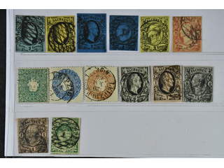 Germany Saxony. Used 1851–1863. All different, e.g. Mi 2 II, 5-7, 10-12, 14. Mostly good …