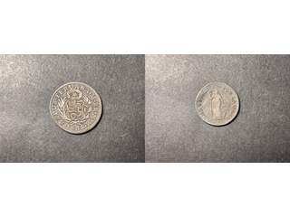 Peru 2 reales 1832, F-VF