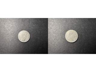 Danska Västindien Fredrik VII (1848-1863) 10 cents 1862, VF+ något rengjord