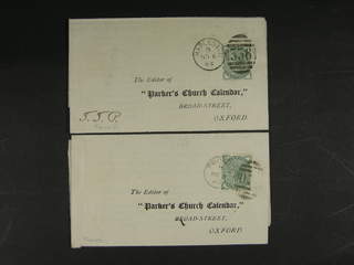 Britain. Michel 55 cover , 1880 Queen Victoria wmk Imperial Crown ½ d deep green, …