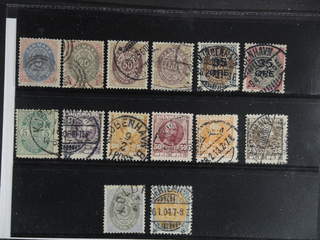Denmark. Used 1875–1906. All different, e.g. F 30, 34, 36, 44, 47-48, 50, 67-68. Mostly …