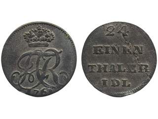 Coins, Swedish possessions, Pomerania. Adolf Fredrik, SB 260d, 1/24 taler 1761. 1.60 g. …