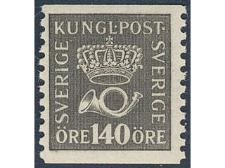 Sweden. Facit 173bz ★★ , 140 öre black with watermark KPV.