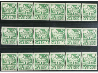 Sweden. Facit 239E ★★ , 1933 50th Anniversary of the Postal Savings Bank 5 öre green, …