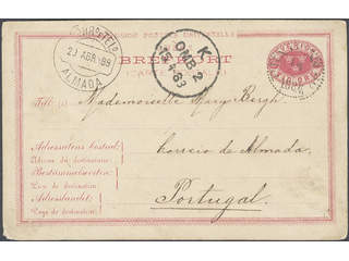 Sweden. Postal stationery, Single postcard, Facit bKe4, Postcard 10 öre sent from PKXP …