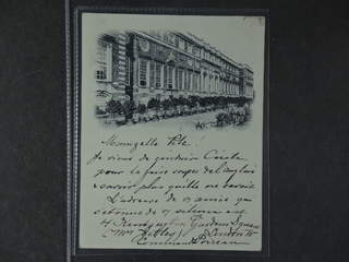 Britain. PostcardLondon, "Hamton Court Palace", used card sent from France to Sweden, …