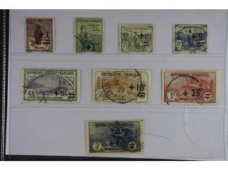 France. Michel 144–51 used , 1922 New value overprint on War SET (8). EUR 180