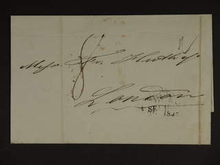 Sweden. Foreign-related cover. Great Britain. Cover dated "Stockholm 16th Sept 1847", …