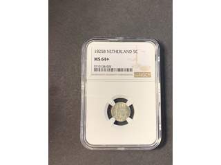Nederländerna Willem I (1815-1840) 5 cents 1825 B, UNC, NGC MS64+