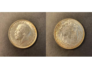 Storbritannien George V (1910-1936) 1 florin 1915, AU/UNC