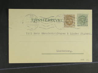 Sweden. Postal stationery, Official postcard, Facit TjbK8, 73, 7 öre, additionally …