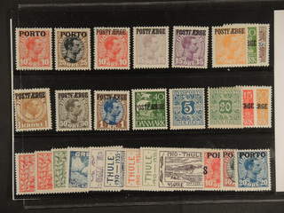 Denmark. ★ 1919–45. Back-of-the-book, all different, e.g. L5-7, PF1, 2a+b, 6-7, 10, 25, …