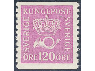 Sweden. Facit 172b ★★ , 120 öre rose-lilac, on white paper.