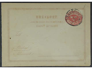 Sweden. Postal stationery, double postcard Facit bKd2 , Reply card 10+10 öre with …