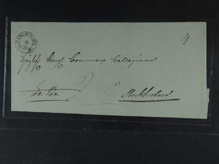 Sweden. K county. CARLSKRONA 9.10.1837, arc postmark. Type 4 on cover sent to Stockholm. …