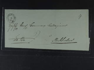 Sweden. K county. CARLSKRONA 9.10.1837, arc postmark. Type 4 on cover sent to Stockholm. …