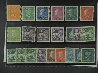 Sweden. ★★ 1920-36. Small coilstamps. All different, e.g. F 145C+Ecxz, 146E, 168b, 174C, …