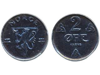 Coins, Norway. Haakon VII, NM 289, 2 øre 1945. 0.