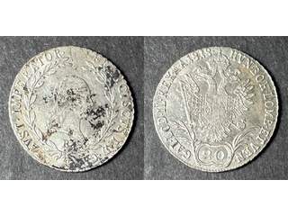 Österrike Franz I (1806-1835) 20 kreuzer 1818 B, UNC