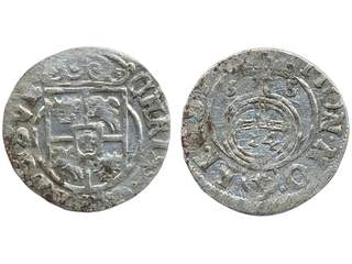 Coins, Swedish possessions, Elbing. Kristina, SB 12a, 1/24 taler 1635. 0.92 g. 1+.