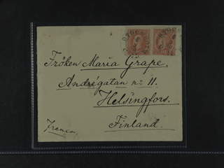 Sweden. Facit 45 cover , 2x10 öre on cover sent from STOCKHOLM 8.5.90 to Finland. …