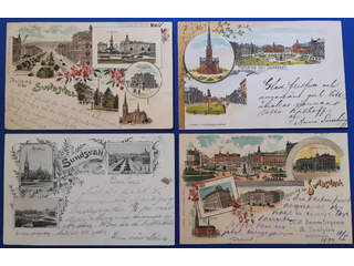 Sweden. Picture postcards, lot GRUSS AUS. Y-COUNTY. Sundsvall. Four cards incl. three …