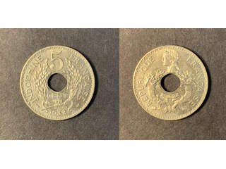 Franska Indokina 5 centimes 1938, UNC