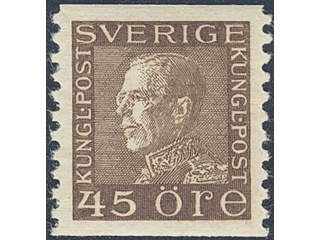 Sweden. Facit 191a ★★, 45 öre brown. EXCELLENT.
