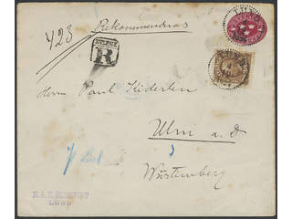 Sweden. Postal stationery, stamped envelope Facit Fk6, 58 , Stamped envelope 10 öre …