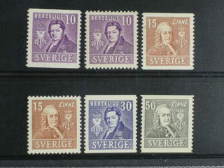 Sweden. Facit 320–23 ★★/★ , 1939 Royal Academy of Sciences SET. 321A and 323 ★, the rest …