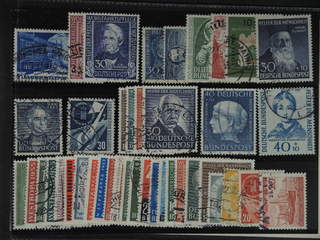 Germany GFR (BRD). Used 1949–59. All different, e.g. Mi 116-17, 120, 147, 150-51, 154, …
