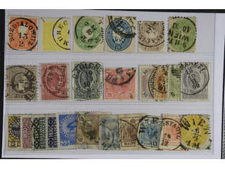 Austria. Used 1850–1910. All different, e.g. Mi 10 II, 13!, 19, 27, 29, 31, 40 I, 62, …
