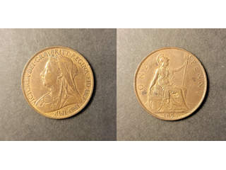 Storbritannien Queen Victoria (1837-1901) 1 penny 1897, AU/UNC