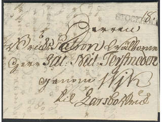 Sweden. A county. STOCKHOLM, straight postmark. Type 7 on beautiful letter dated "5 …
